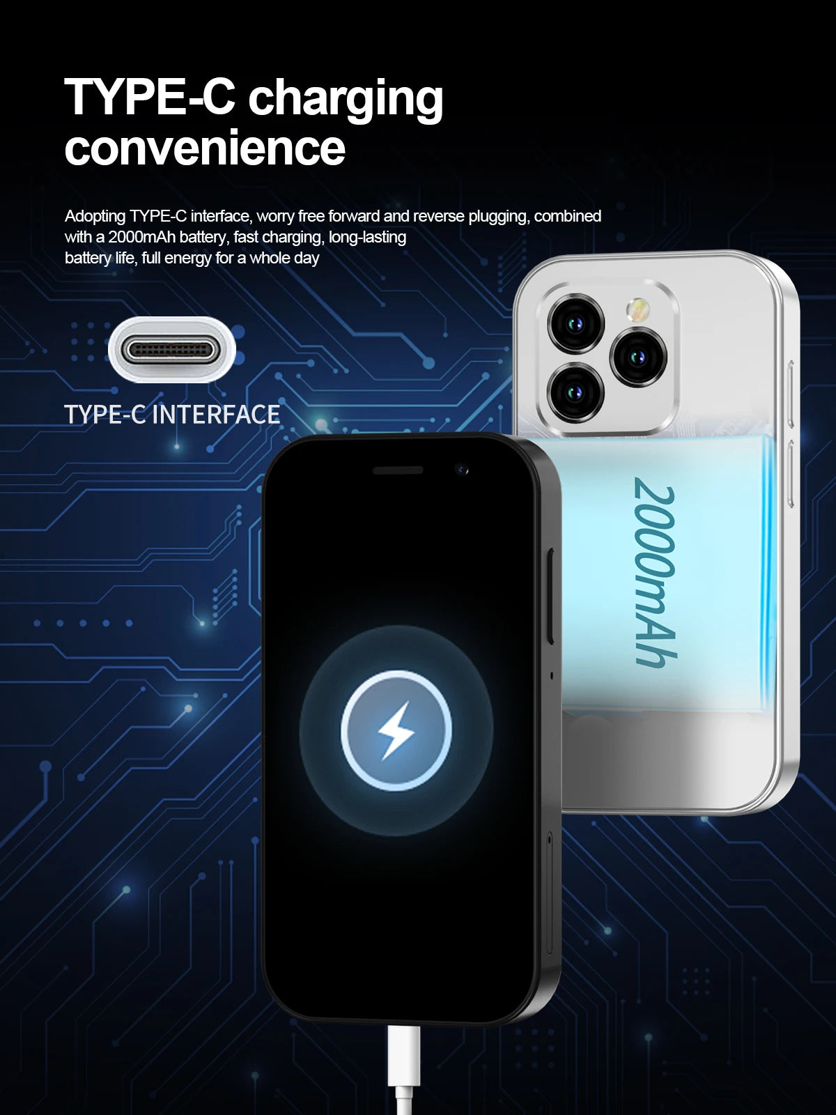 SERVO KING8000 4G Cellular Network Mini Smartphone