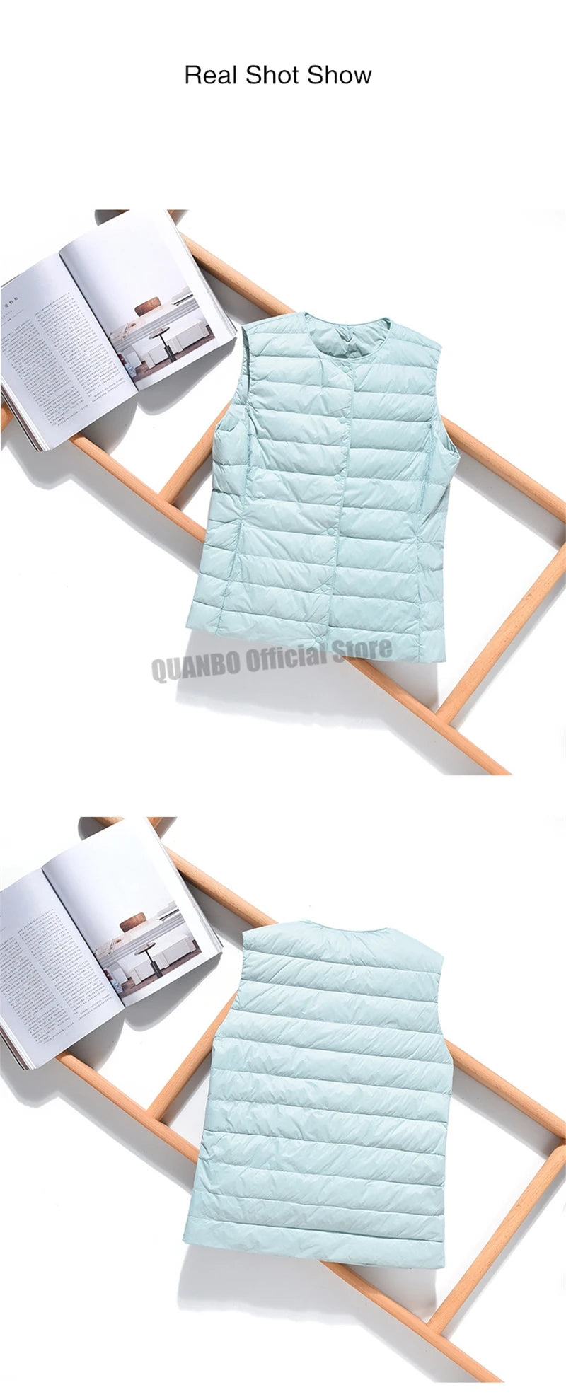 2025  Women Sleeveless Puffer Jacket
