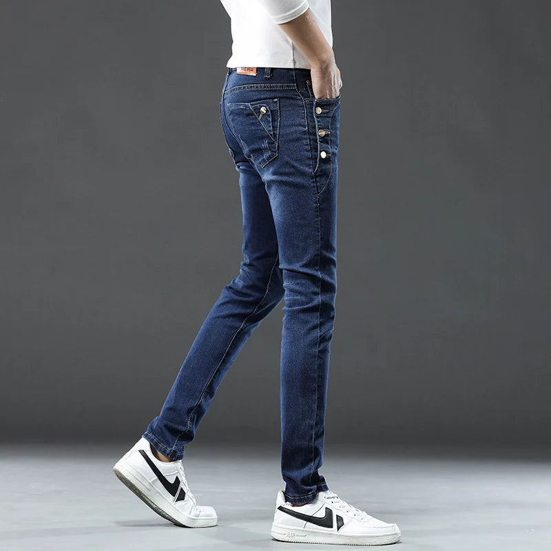 Classic Slim Vintage Fashion  Designer Jeans