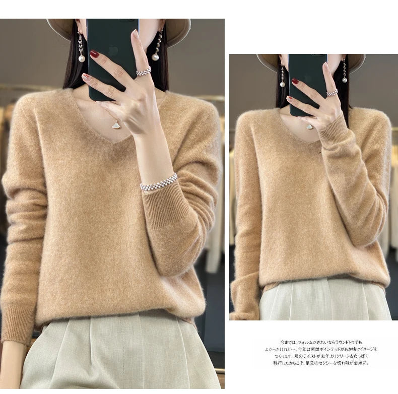 100% pure wool cashmere sweater