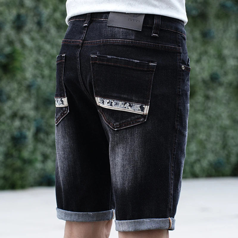 Stretch Denim Shorts