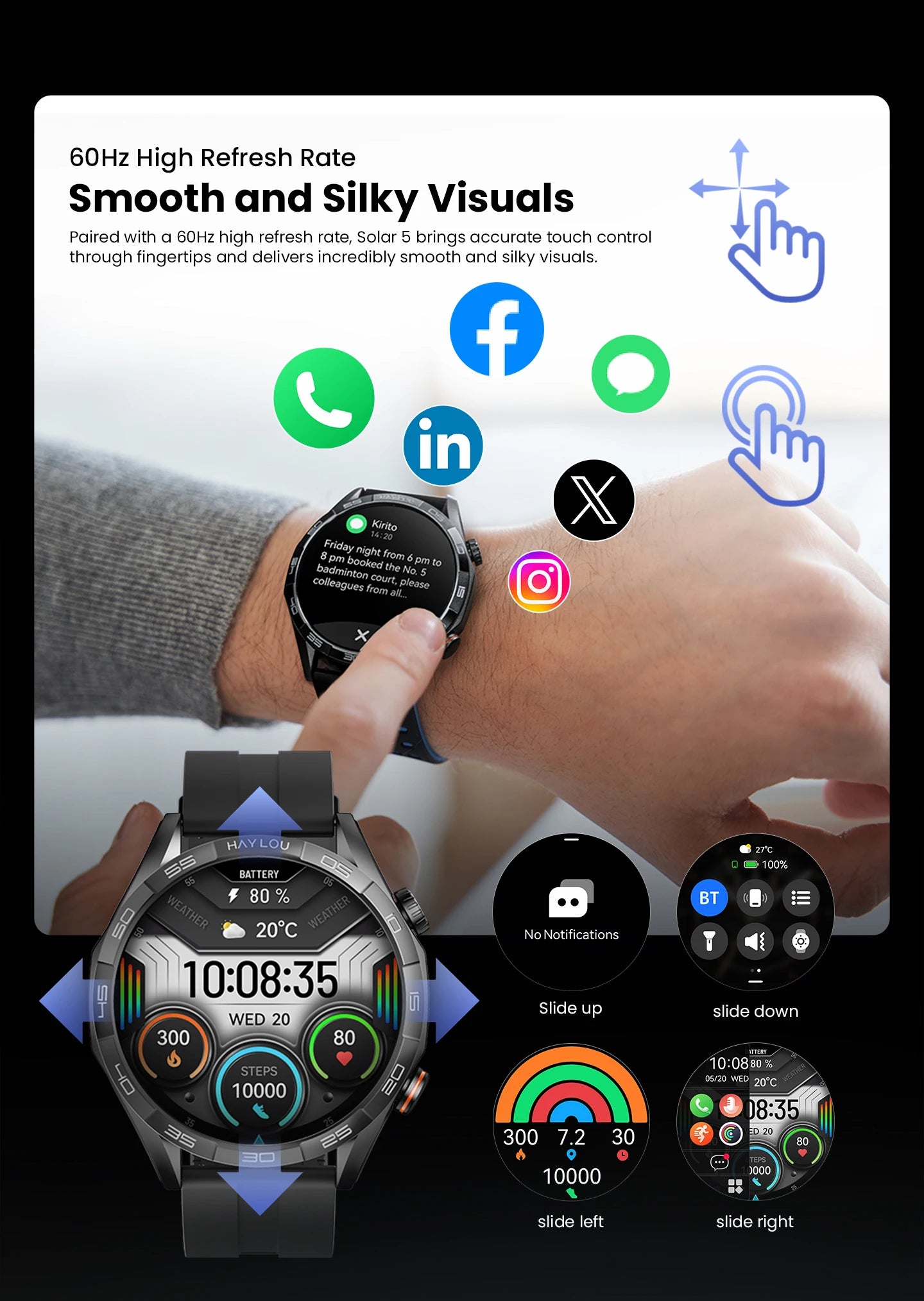 HAYLOU Solar 5 Voice Calling Smartwatch