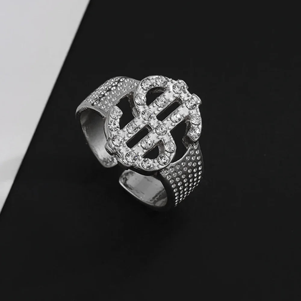 Charm Gold Dollar Sign Ring