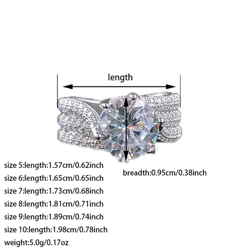 Cubic Zirconia Engagement Ring