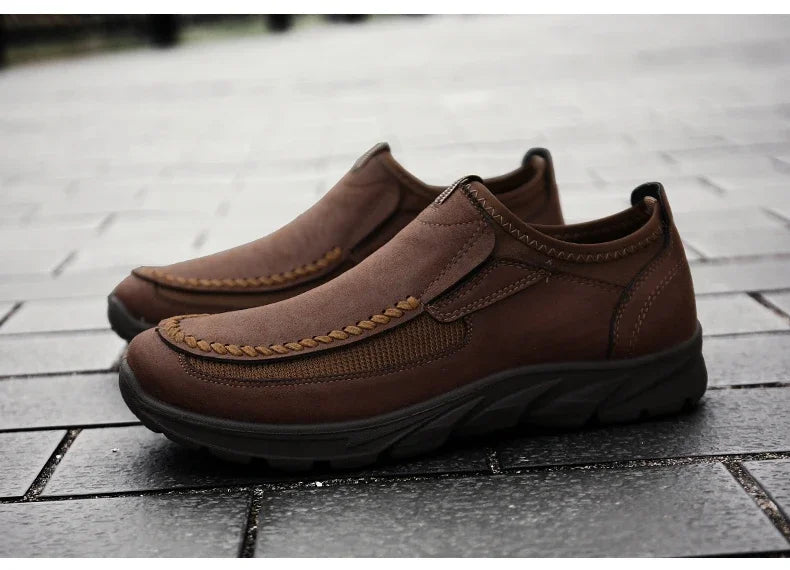 Handmade Retro Leisure Loafers Shoes
