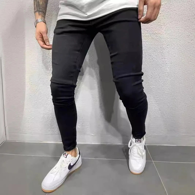 Classic Elasticity Pencil Jeans / pants