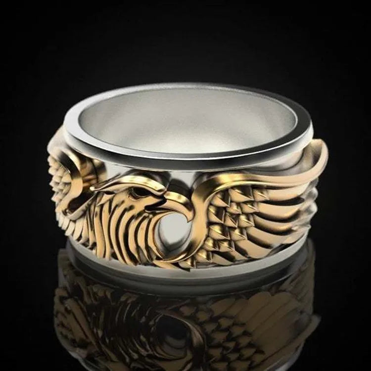Eagle Enamel Rings
