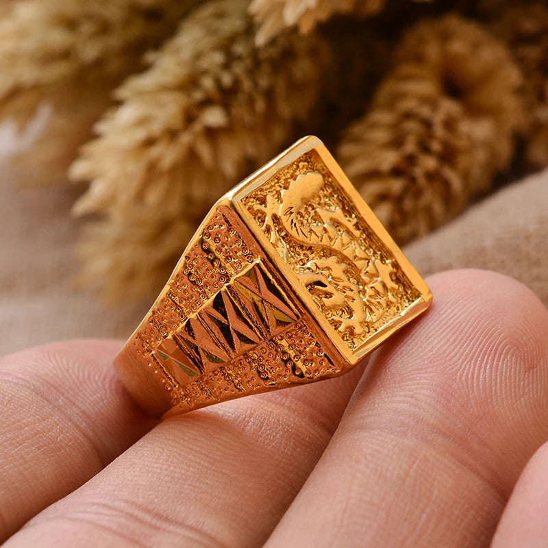 24k gold plating Dubai Middle Eastern Rings