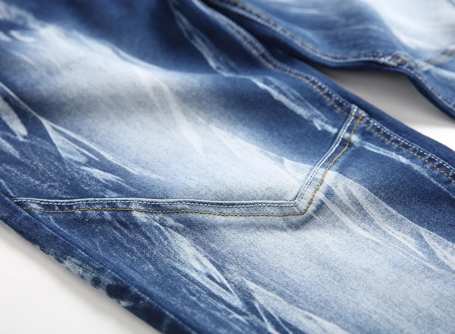 Fashion Print  Elasticity Slim Skinny Jeans