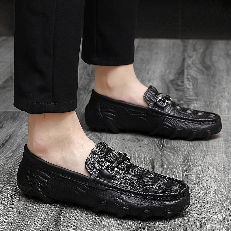 Leather Crocodile Shoes