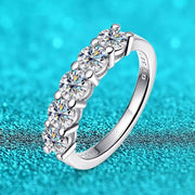 Joyce Jelly Moissanite  Wedding Band