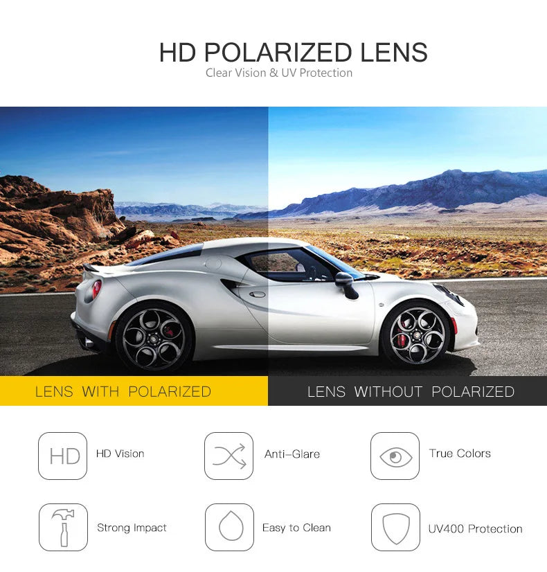 AOWEAR Retro Polarized Sunglasses