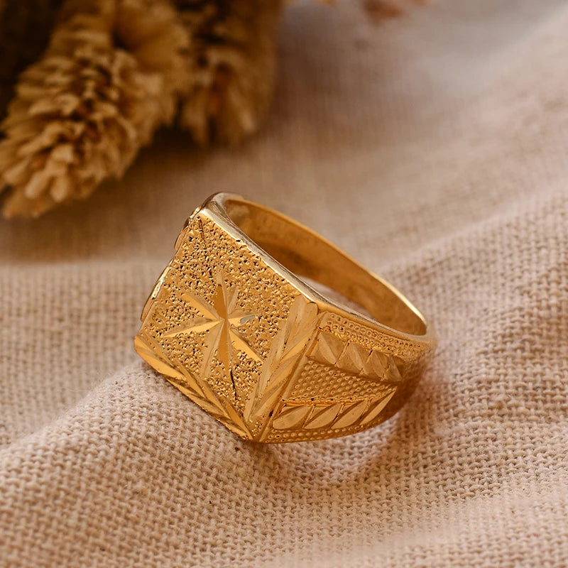 24k gold plating Dubai Middle Eastern Rings