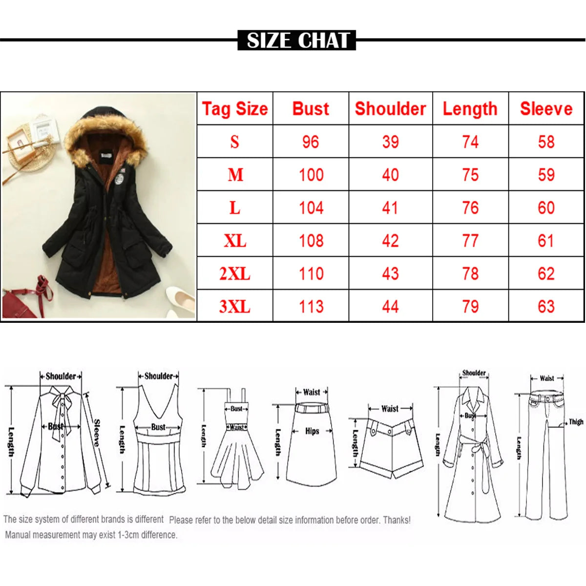 Fleece Lined Hood Down Jacket