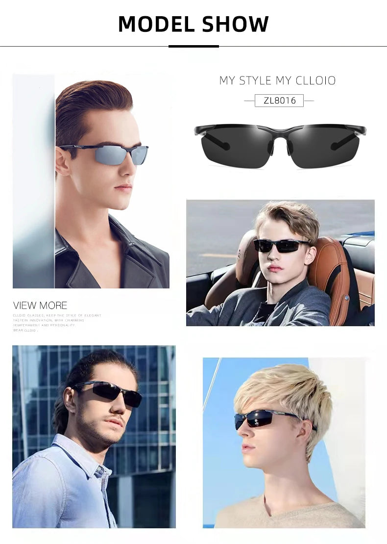 CLLOIO Aluminum Polarized Sunglasses