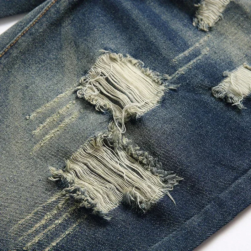 Never function Ripped Denim Shorts