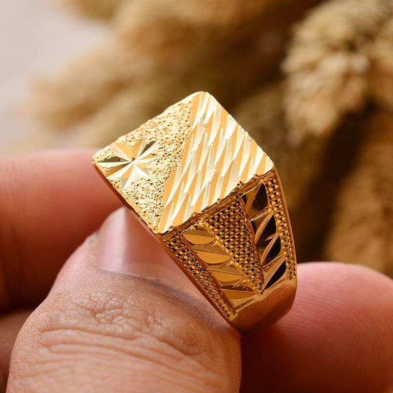 24k gold plating Dubai Middle Eastern Rings