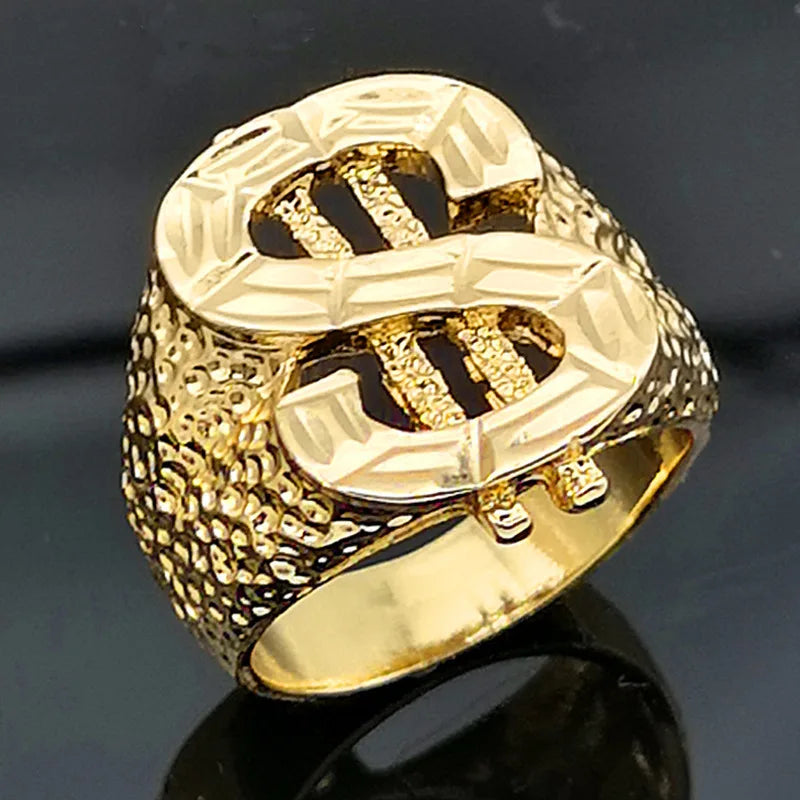 18k gold plated Us dollar Ring