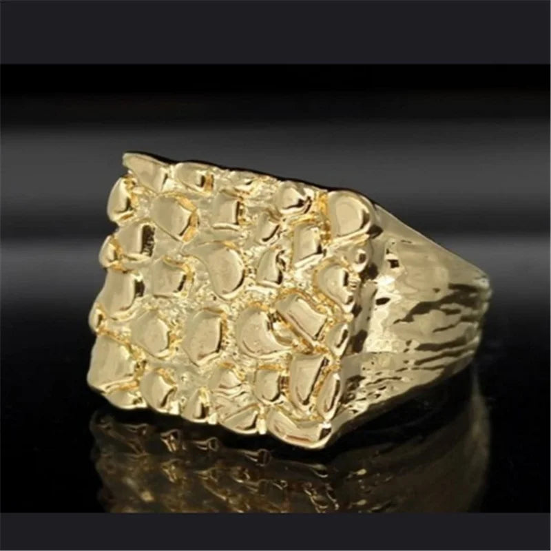 14K Gold Plated Hollowed-out Ring