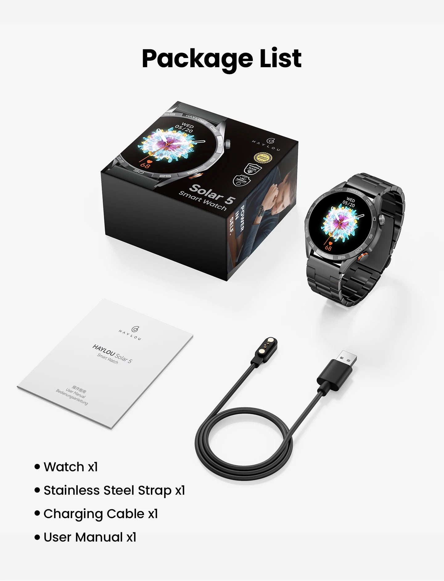 HAYLOU Solar 5 Voice Calling Smartwatch