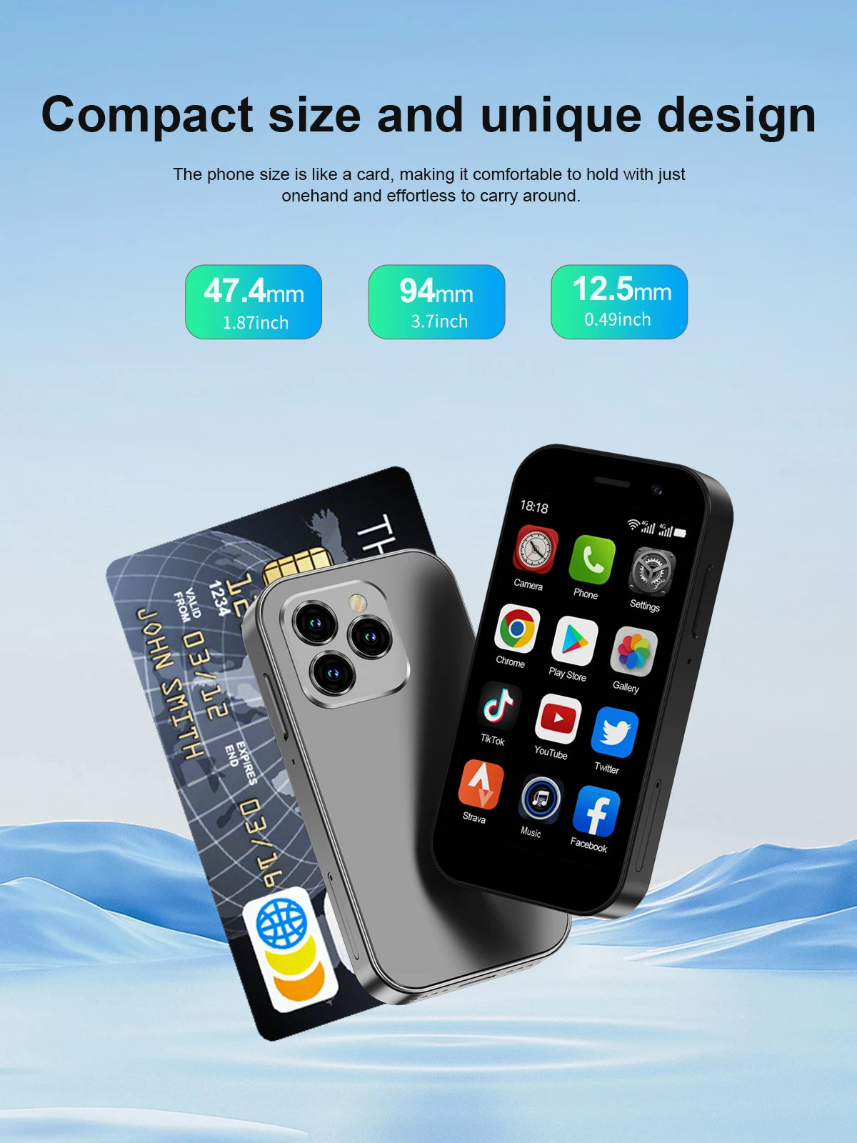 SERVO KING8000 4G Cellular Network Mini Smartphone