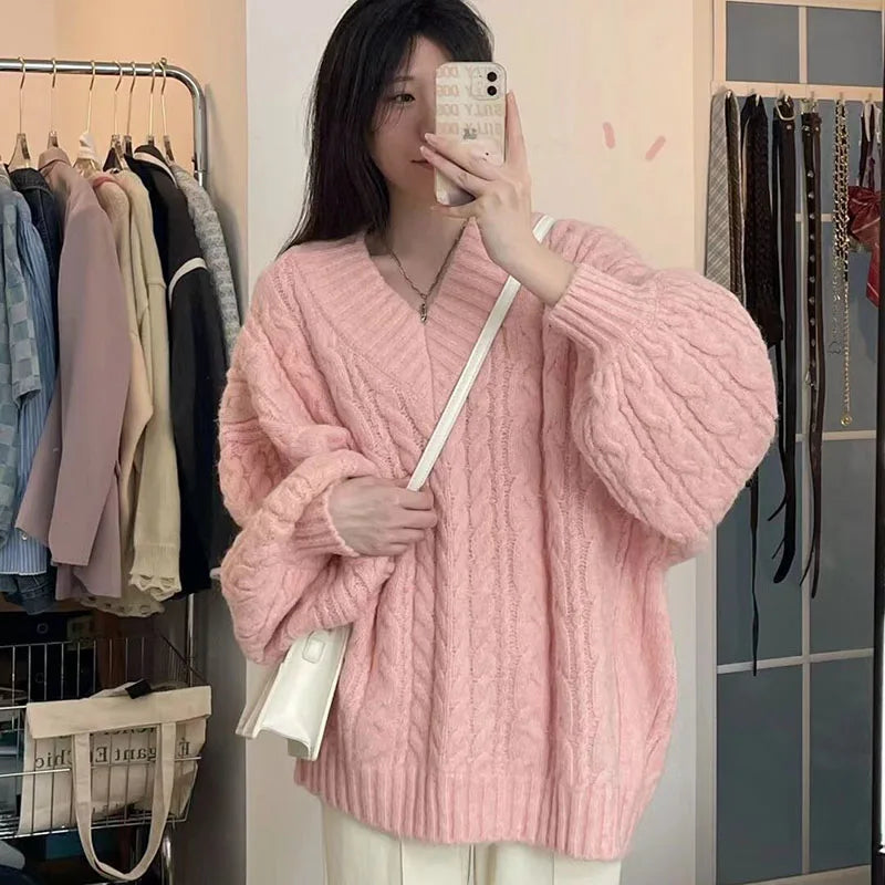 Sweater Harajuku  Knitted Pullovers