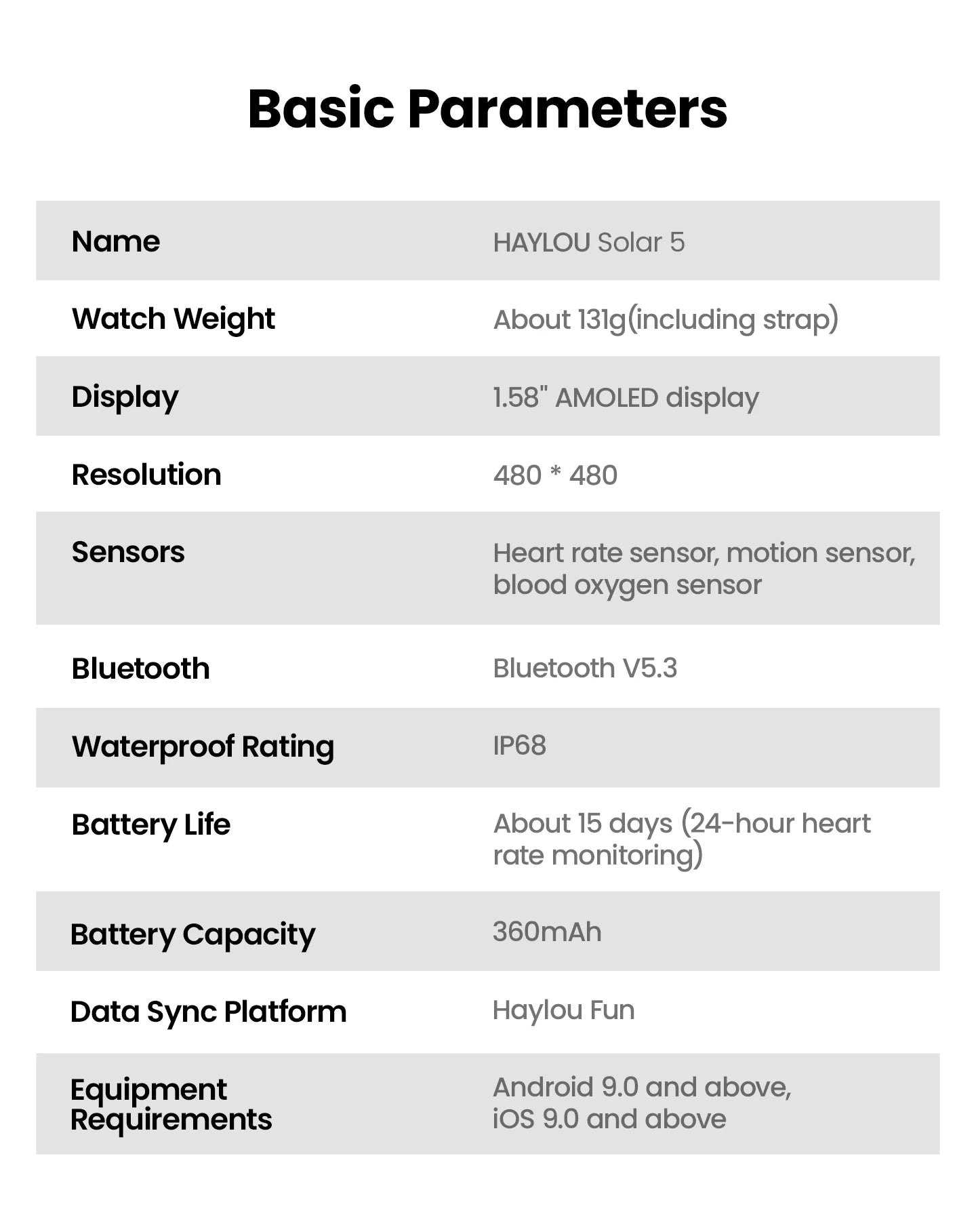 HAYLOU Solar 5 Voice Calling Smartwatch