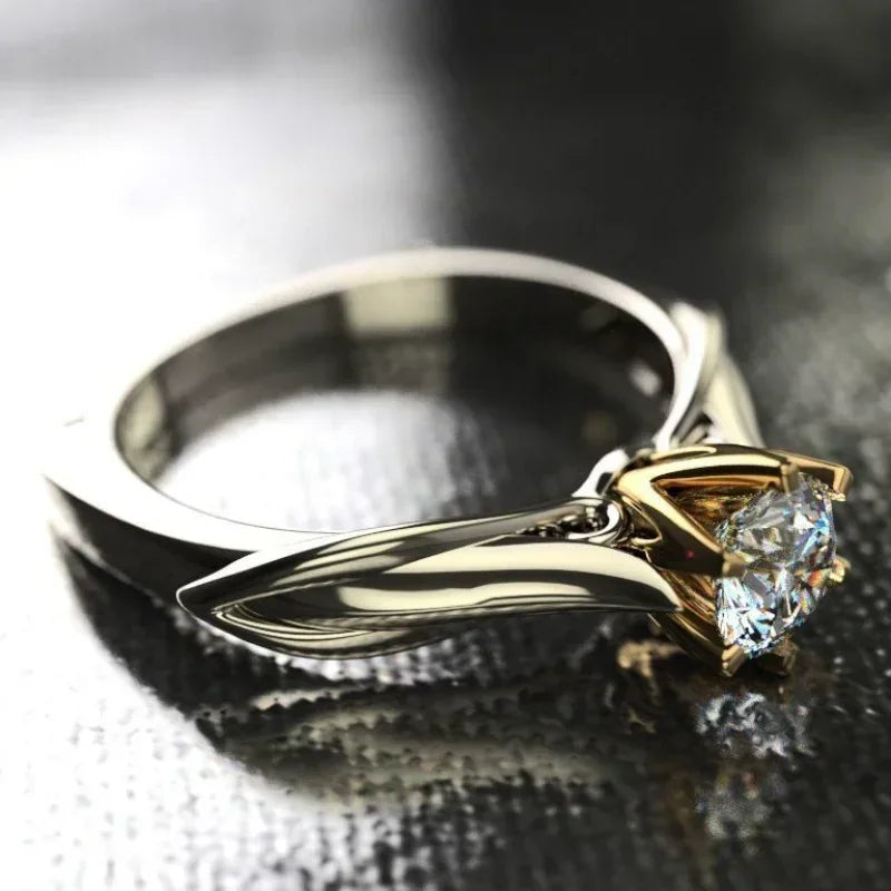 18K Gold Plated Engagement Ring
