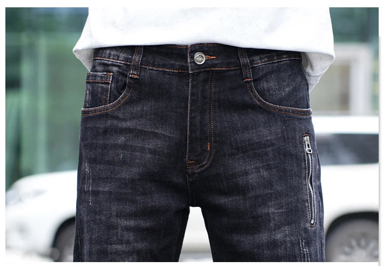 Stretch Denim Shorts