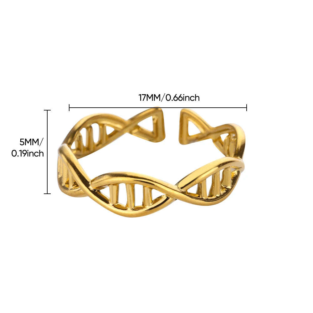 DNA Spiral Open Rings