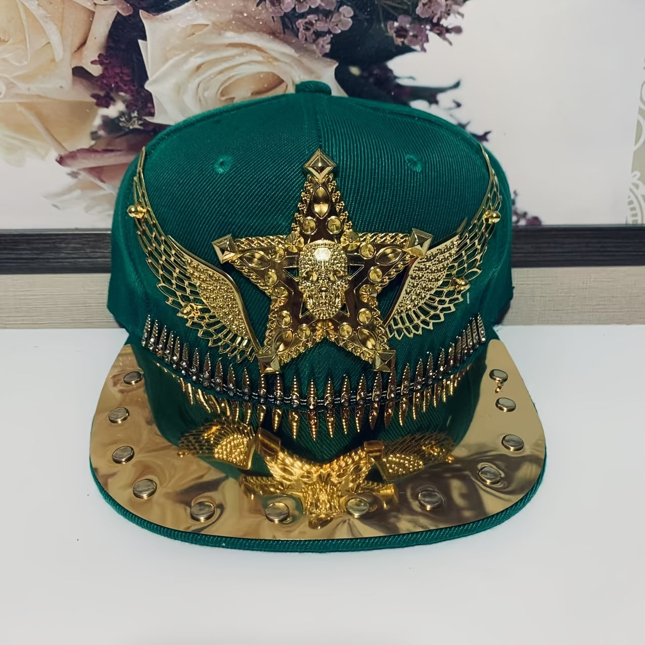 Hip Hop Punk Riveted Baseball Cap