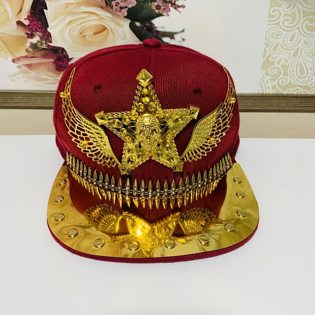 Hip Hop Punk Riveted Baseball Cap