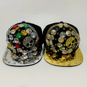 Handcrafted Rivet Studded Fashion Baseball Cap