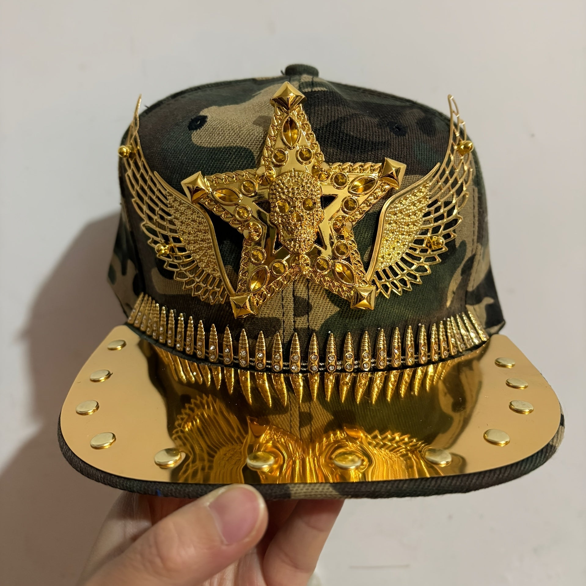 Hip Hop Punk Riveted Baseball Cap