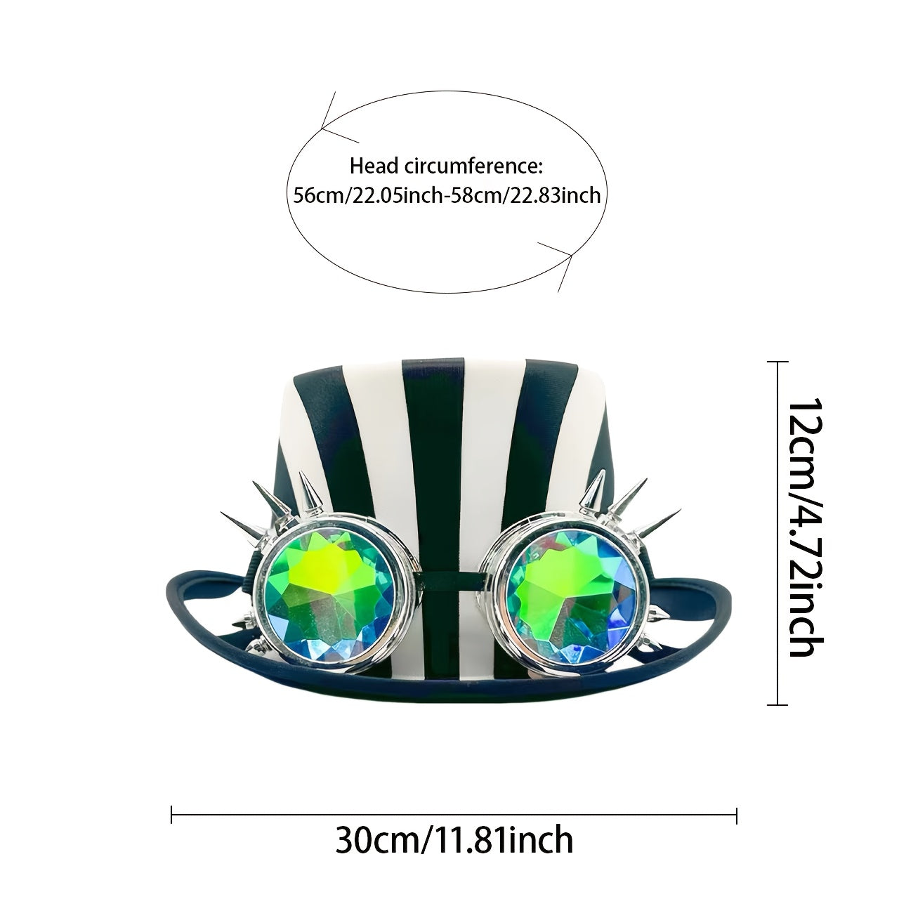 HONGLUAN Steampunk Top Hat