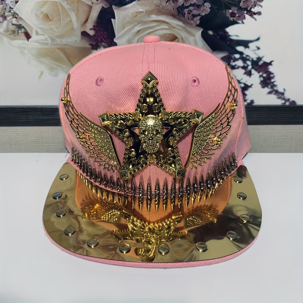 Hip Hop Punk Riveted Baseball Cap