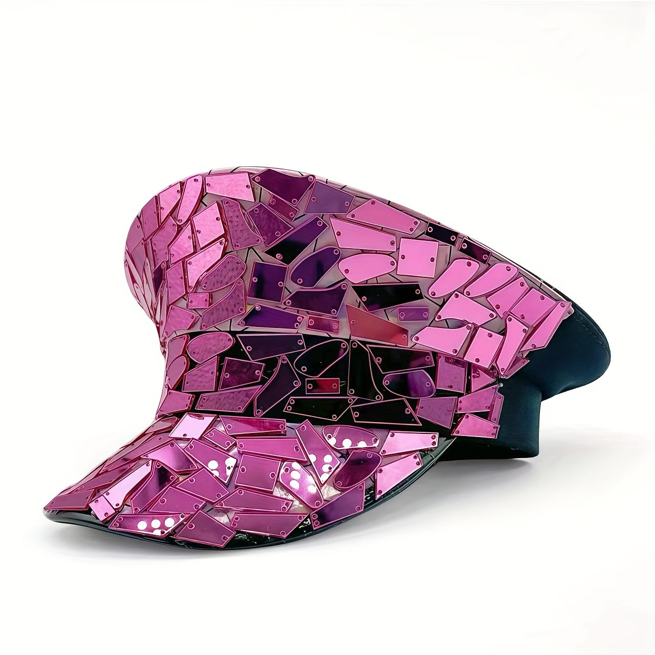 Sparkly Rhinestone Disco Captain Hat