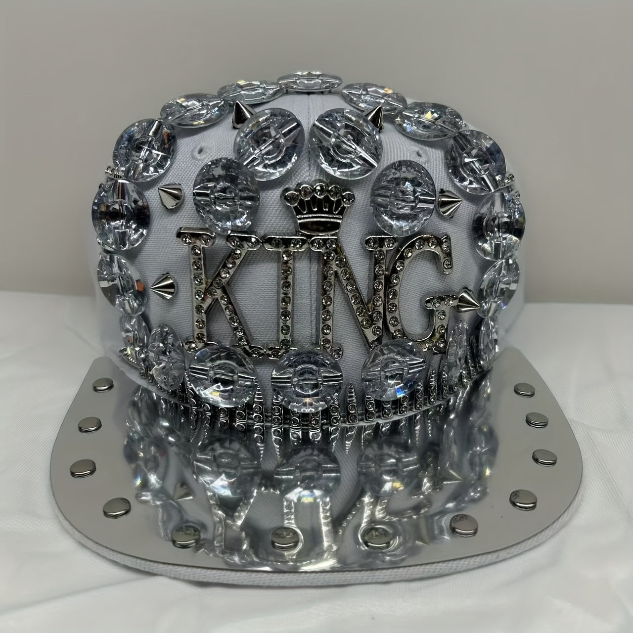 Rhinestone "KING" Baseball Cap