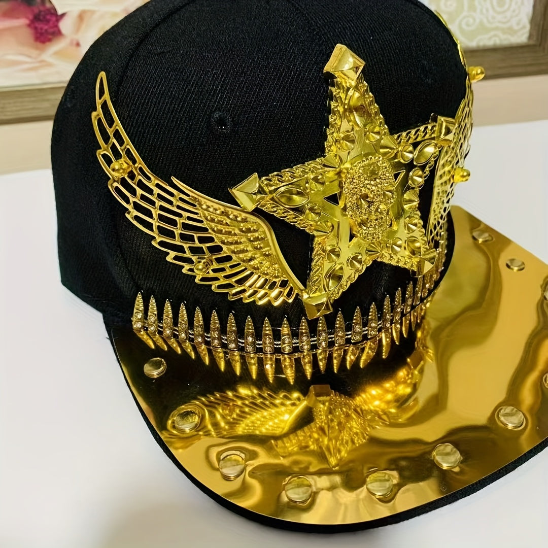 Hip Hop Punk Riveted Baseball Cap