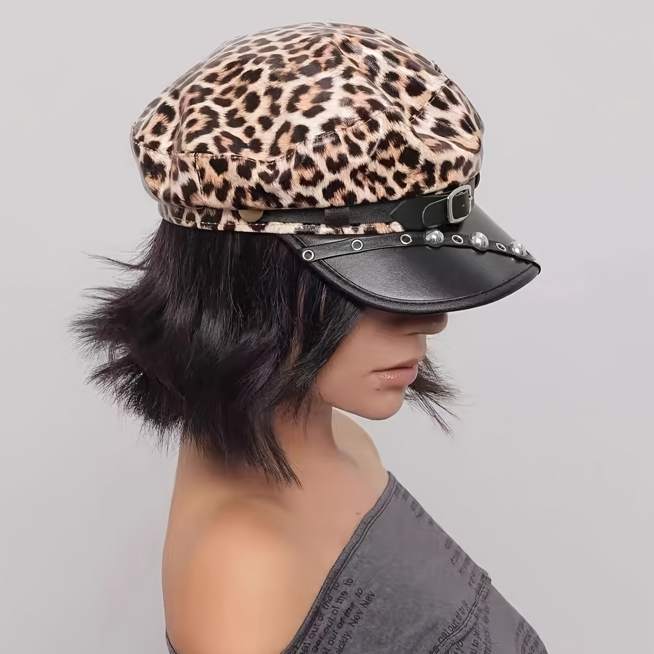 Punk Leopard Print hat