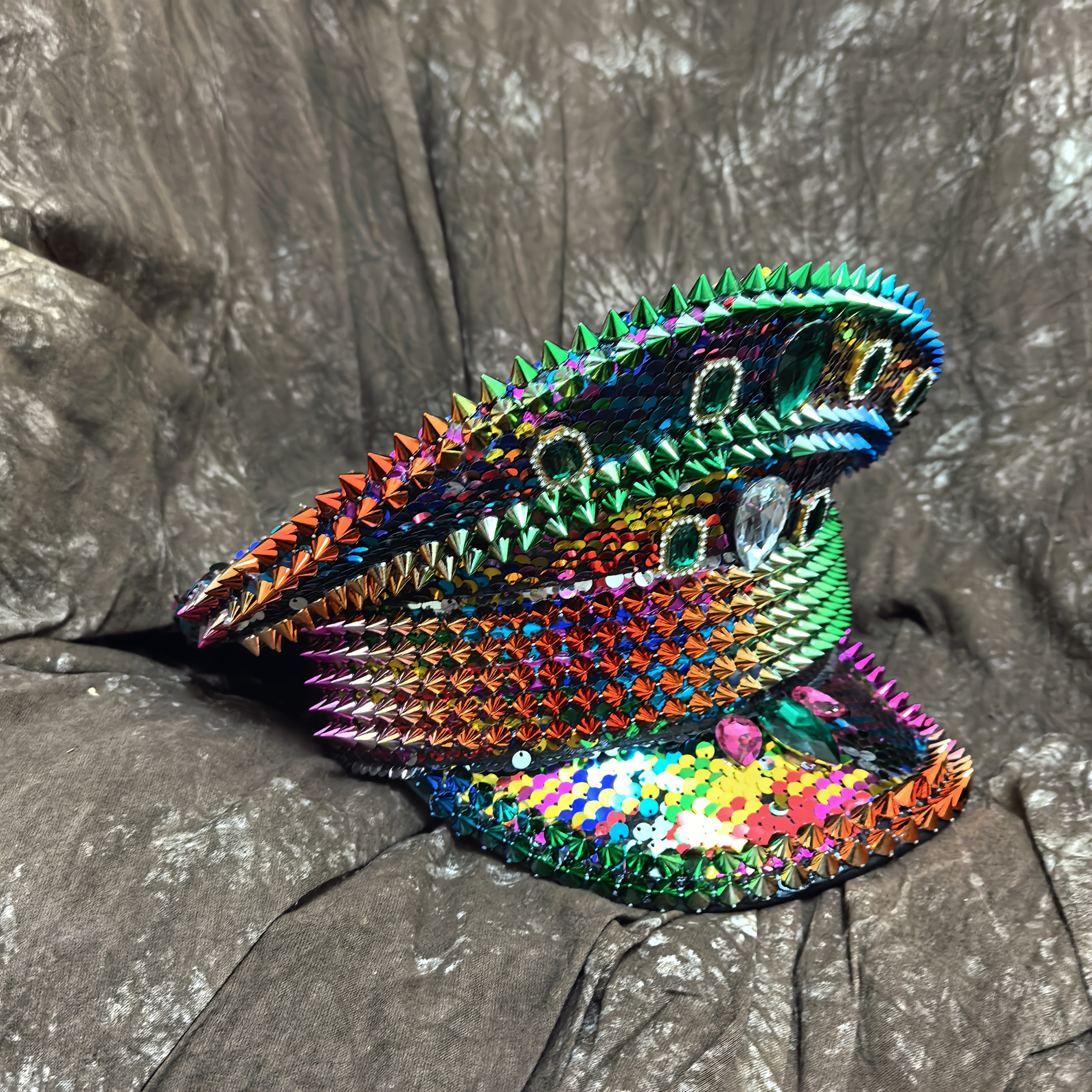 Punk Military Rivet Hat