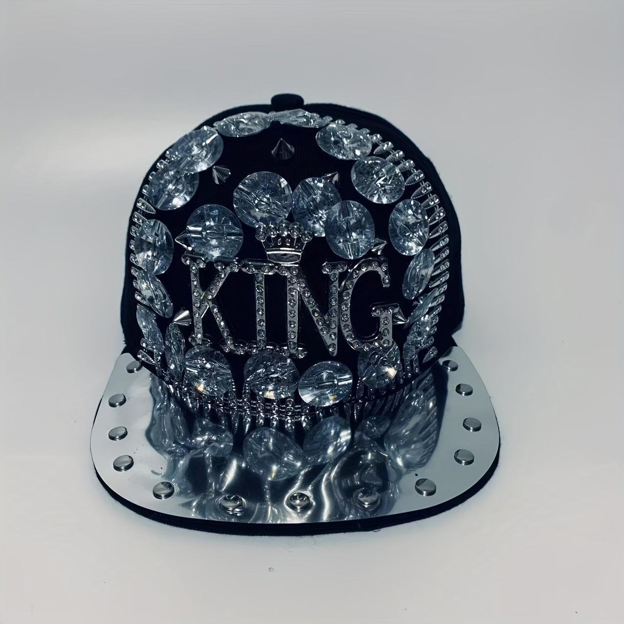 Rhinestone "KING" Baseball Cap