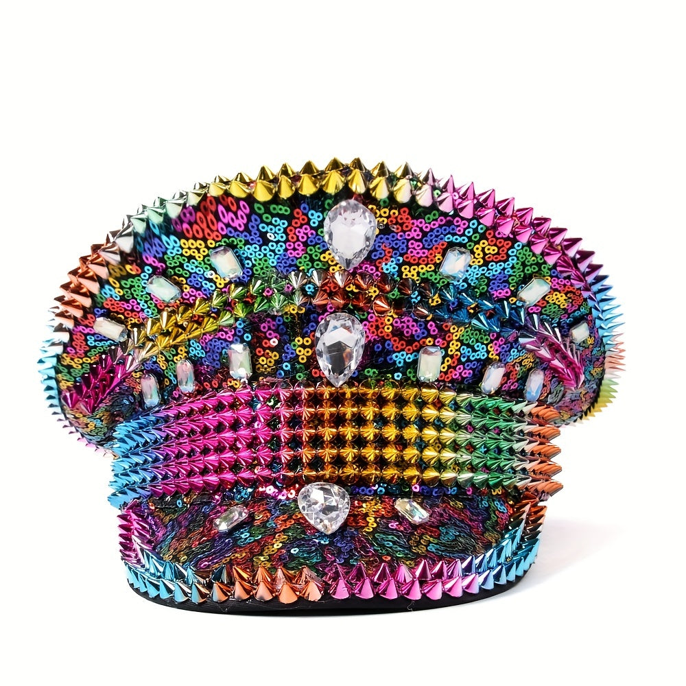 Rhinestone Captain Hat