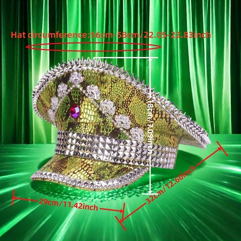 Spiked Military Hat